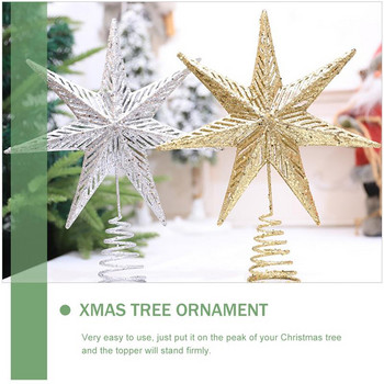 Χριστουγεννιάτικο δέντρο Topper Χριστουγεννιάτικο δέντρο Star Χριστουγεννιάτικο στολίδι Χριστουγεννιάτικο Δέντρο Διακόσμηση Προμήθειες για γιορτινά πάρτι
