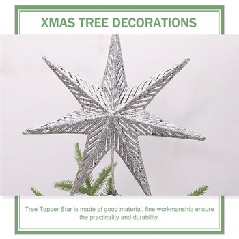 Χριστουγεννιάτικο δέντρο Topper Χριστουγεννιάτικο δέντρο Star Χριστουγεννιάτικο στολίδι Χριστουγεννιάτικο Δέντρο Διακόσμηση Προμήθειες για γιορτινά πάρτι
