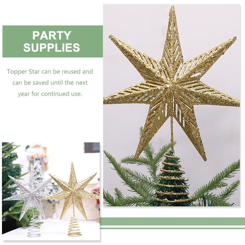 Zvijezda za božićno drvce Zvijezda za božićno drvce Ukras za božićno drvce Potrepštine za ukrašavanje božićnih zabava Navlake za božićne zabave
