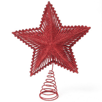 1kom vrh božićnog drvca 20 * 25cm sjajna zvijezda prozor privjesak trgovački centar Dekoracija doma Novogodišnji božićni ukrasi 2023.