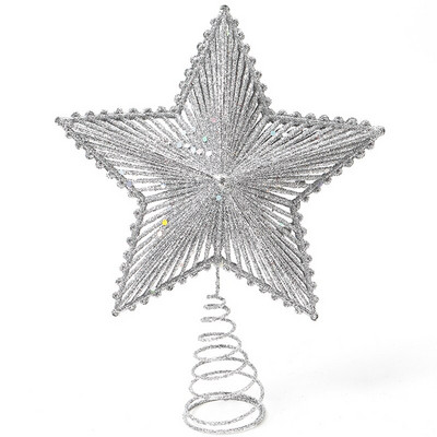 1kom vrh božićnog drvca 20 * 25cm sjajna zvijezda prozor privjesak trgovački centar Dekoracija doma Novogodišnji božićni ukrasi 2023.