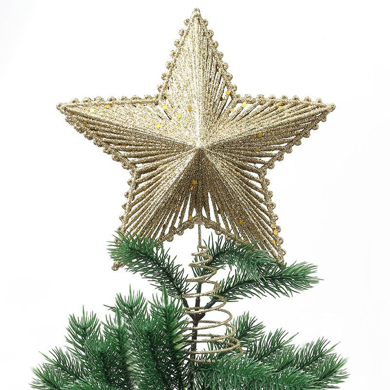 1kom vrh božićnog drvca 20 * 25cm sjajna zvijezda prozor privjesak trgovački centar Dekoracija doma Novogodišnji božićni ukrasi 2023.