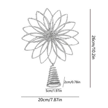 Star Tree Toppers Χριστουγεννιάτικη Διακόσμηση Χριστουγεννιάτικου Δέντρου Topper Πολύσημο γοητευτικό δέντρο για εποχιακό στολισμό χριστουγεννιάτικου δέντρου