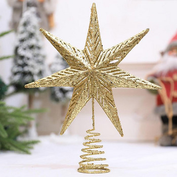 Χρυσό Glitter Χριστουγεννιάτικο Δέντρο Topper Star Χριστουγεννιάτικα στολίδια για δέντρο χριστουγεννιάτικο δέντρο Top Navidad Στολίδια Πρωτοχρονιάτικη διακόσμηση