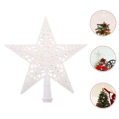 Tree Topper Star Χριστουγεννιάτικη διακόσμηση Διακόσμηση δέντρου Vintage Glitteredhome Διακοσμήσεις διακοπών Αφρώδη προμήθειες για πάρτι