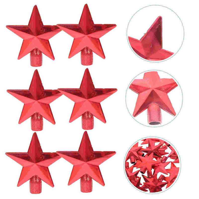 Tree Star Topper Jõulupüha Top Decoration Decor 3D Home Vintage Ornament Mini Star Ornament Hugger Kuld Väike Ornament