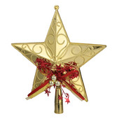 Искряща коледна елха Topper Christmas Star Tree Topper Wire Star Tree Topper Pentagram Tree Topper Glitter Christmas Tree Topper
