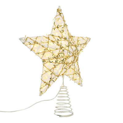 Δέντρο Topper Χριστουγεννιάτικο Αστέρι Χριστουγεννιάτικο Αστέρι Χριστουγεννιάτικο Διακόσμηση Κορυφαία έλκηθρα Φωτάκια δέντρου Διακοσμητικά με φωτιστικό γκλίτερ Διακοσμητικά με καλώδιο