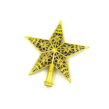 1 τεμ. Χρυσό Glitter Χριστουγεννιάτικο Δέντρο Κορυφαίο αστέρι Χριστουγεννιάτικο δέντρο στολίδι για το σπίτι Navidad Πρωτοχρονιά 2022 Natal Noel