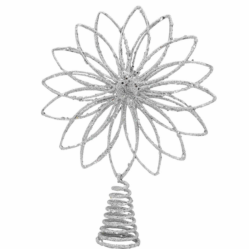 Χριστουγεννιάτικο δέντρο Topper Glitter Petal που δεν παραμορφώνεται εύκολα