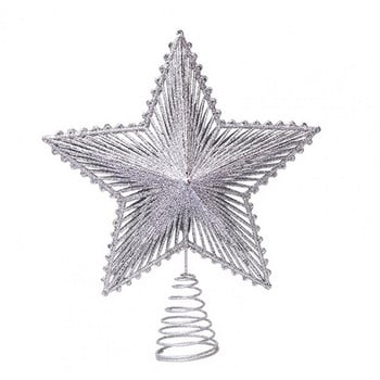 Прекрасна коледна елха Topper Радиална многократна употреба Tree Top Star Christmas Xmas Indoor Decor Star Tree Topper