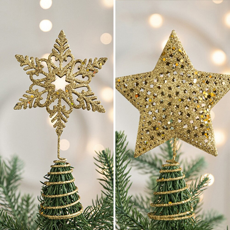 Brad de Crăciun din aur Steaua de fier Decoratiuni de Crăciun pentru casă Decorații pentru brad de Crăciun Ornamente de Anul Nou de Crăciun 2023 Natal Noel