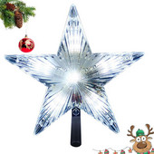 Božićno drvce Topper Star Topper Svjetla Zvjezdica koja mijenja boju Božićni ukrasi Dekoracija doma Noćna lampa Ukrasi Dekoracija za zabavu