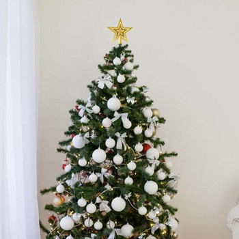 Χριστουγεννιάτικο Δέντρο Κορυφαίο Πεντάκτινο Αστέρι Χριστουγεννιάτικο Δέντρο Κορυφή Διακόσμηση πούλιες Κοίλη ακτινοβολία Τρισδιάστατο γενέθλιο δέντρο Κορυφαίο αστέρι