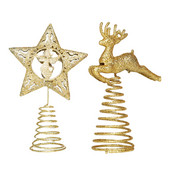 Sädelev jõulutähe ladvik Kuldne jõulutähe armastus põdra pentagramm, valgustatud õõnes puulatt peokaunistuseks