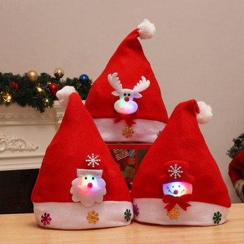 2022 Καλά Χριστούγεννα Καπέλο Πρωτοχρονιάς Navidad Cap Snowman ElK Καπέλα Άγιου Βασίλη για Παιδιά Παιδιά Ενήλικες Χριστουγεννιάτικη διακόσμηση