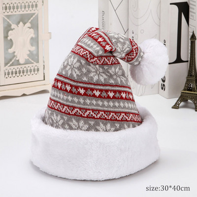 Sniego netikro briedžio kepurė žieminė stora megzta aksominė audinys suaugusiems Kalėdų kepurė Linksmų Kalėdų dekoras Dovanos Laimingų Naujųjų 2022 m. Naviida