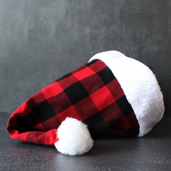 Καλά Χριστουγεννιάτικα Καπέλα Κόκκινο Μαύρο Καρό Navidad Καπέλο Χριστουγεννιάτικο δώρο για παιδιά Παιδιά Ενήλικες Χριστουγεννιάτικο Δώρο Διακόσμηση Χριστουγεννιάτικα στολίδια