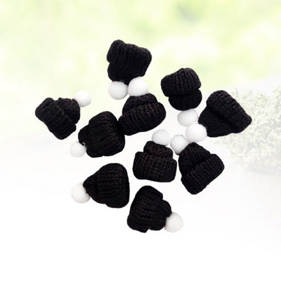 Jõulumütsid Minimüts Jõuluvana Diydoll Käsitöö Väike pidukork Koo Pisike pudel Kootud Jõululõng Kaane Dekoratsioon Clausfavors Punane