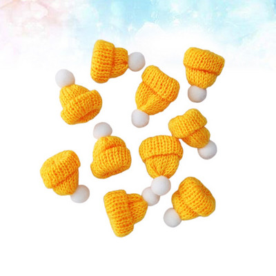 Jõulumütsid Minimüts Jõuluvana Diydoll Käsitöö Väike pidukork Koo Pisike pudel Kootud Jõululõng Kaane Dekoratsioon Clausfavors Punane