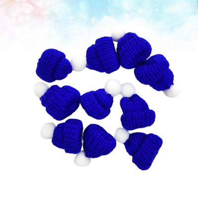 Jõulumütsid Minimüts Jõuluvana Diydoll Käsitöö Väike pidukork Koo Pisike pudel Kootud Jõululõng Kaane Dekoratsioon Clausfavors Punane