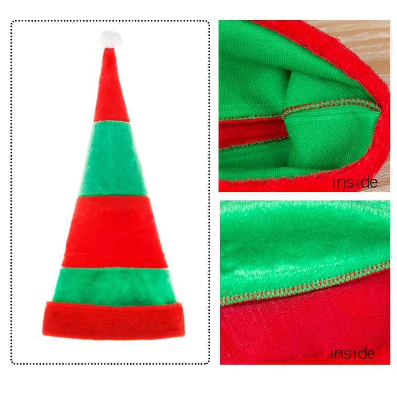 YADA Božićni šešir s dugim prugama, djeca, odrasli, filc plišani šeširi, smiješne kape za zabavu, filc plišana božićna kapa, dodatak za zabavu TW210069