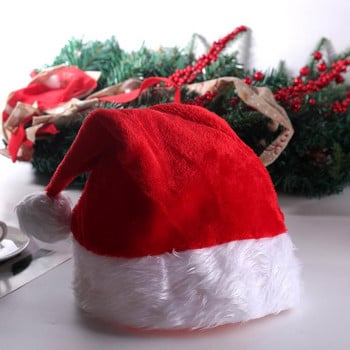 LED коледна шапка Светещи коледни шапки Блестяща коледна шапка Плюшена Нова коледна атмосфера Декоративна светеща плюшена Коледа