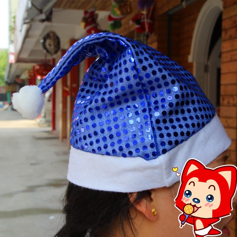 Penkių spalvų Kalėdų Senelis Blizgučiai Kepurės Kepurės Kalėdų Dekoras Kepurė suaugusiems Kepurės Kalėdų Naujųjų Metų Dovanos Namų Vakarėlio reikmenys Navidad 2018 m.