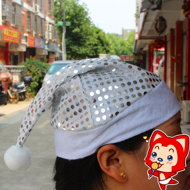 Penkių spalvų Kalėdų Senelis Blizgučiai Kepurės Kepurės Kalėdų Dekoras Kepurė suaugusiems Kepurės Kalėdų Naujųjų Metų Dovanos Namų Vakarėlio reikmenys Navidad 2018 m.