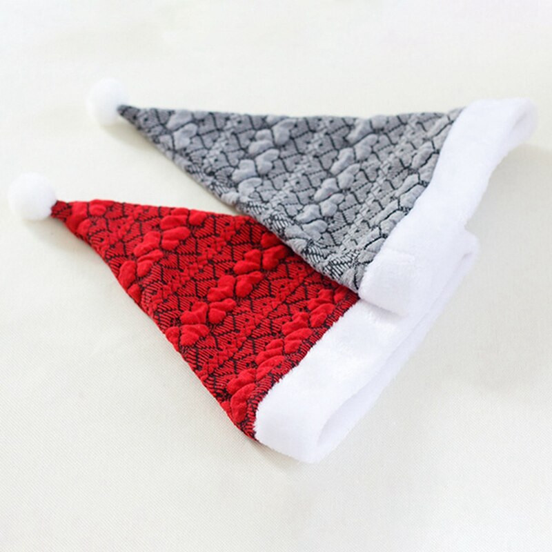 Pălărie de Crăciun Adult Drăguț Moș Crăciun Șepci Crăciun Sărbători Petrecere Rechizite Decorative Culori Roșii -25