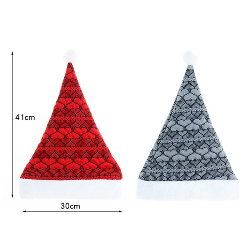 Pălărie de Crăciun Adult Drăguț Moș Crăciun Șepci Crăciun Sărbători Petrecere Rechizite Decorative Culori Roșii -25