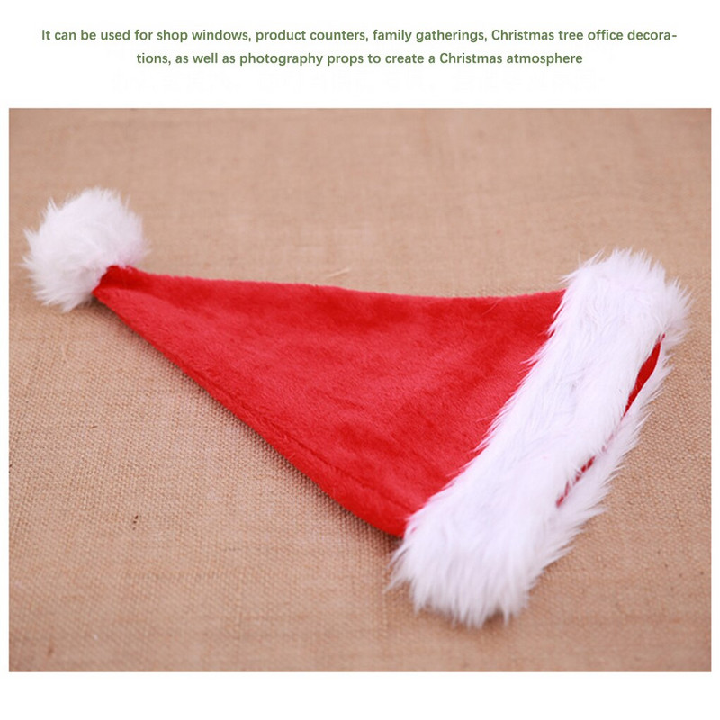 Božićne kape Prozračna topla kapa Djeda Božićnjaka Kape za kućne ljubimce Pokrivala za glavu Pokrivala za glavu Plašt Božićni ukrasi Stol za zabavu