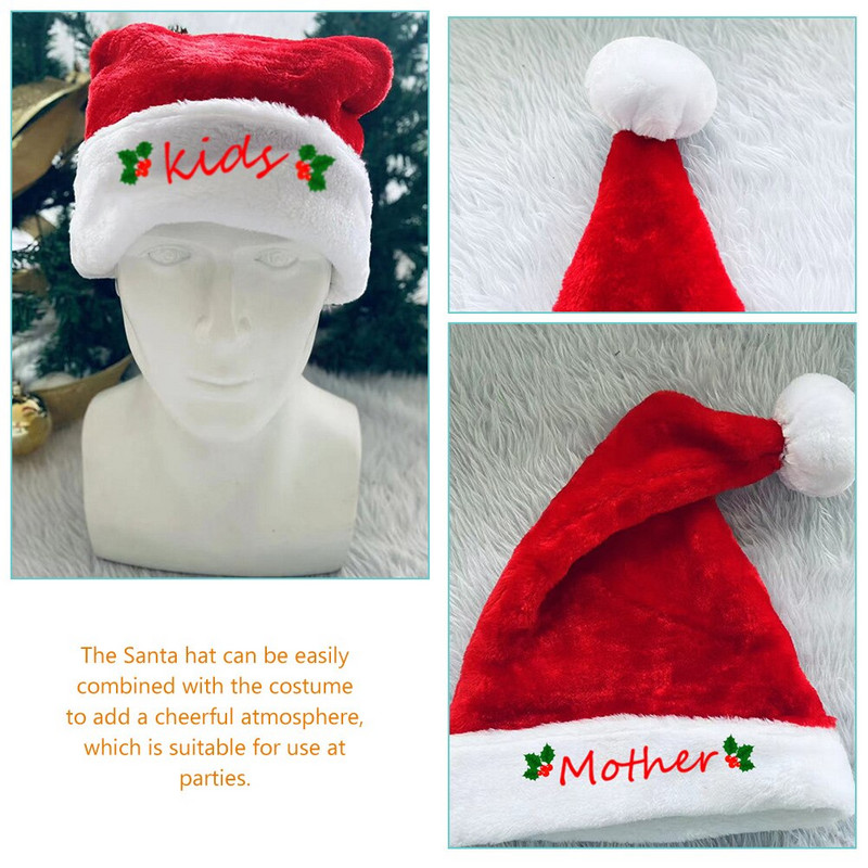 3 kom. Festivalska ukrasna delikatna božićna pokrivala za glavu Božićna pokrivala za glavu Kape Djeda Božićnjaka Božićne kape Festivalske kape