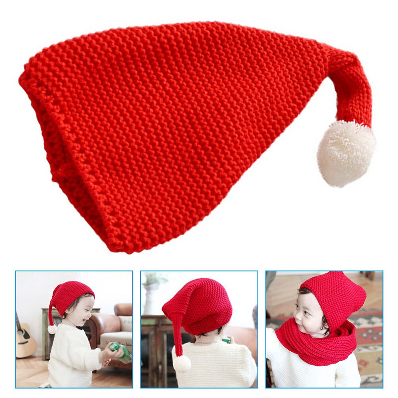Pălărie Pălării de Crăciun Elf Santaxmas Beanie Tricotat Copii Costum tricotat Cosplay Noutate Iarna Funny Baby Holiday Decoration Mini
