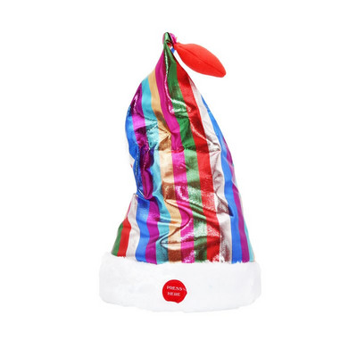 Kreativna električna ljuljačka Božićna kapa Svjetleća glazbena plesna kapa Božićni dar za djecu/odrasle Božićni novogodišnji ukrasi za zabavu