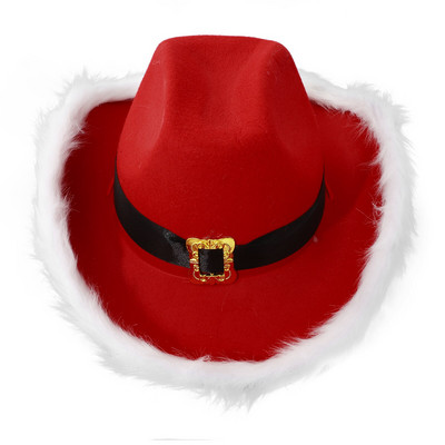Jõuluvana müts Punane kohev jõuluvana müts Naiste jõulusulg Must vöö Lehmatüdruku müts Vilt servaga Jõuluvana müts Jõulude uusaasta peokaunistus