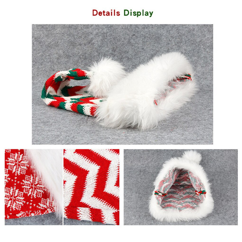 Božićna kapa Prekrasan jednostavan stil Festivalska pokrivala za glavu Odrasla djeca Djed Mraz Kape Dress Ukrasi Potrepštine za zabavu