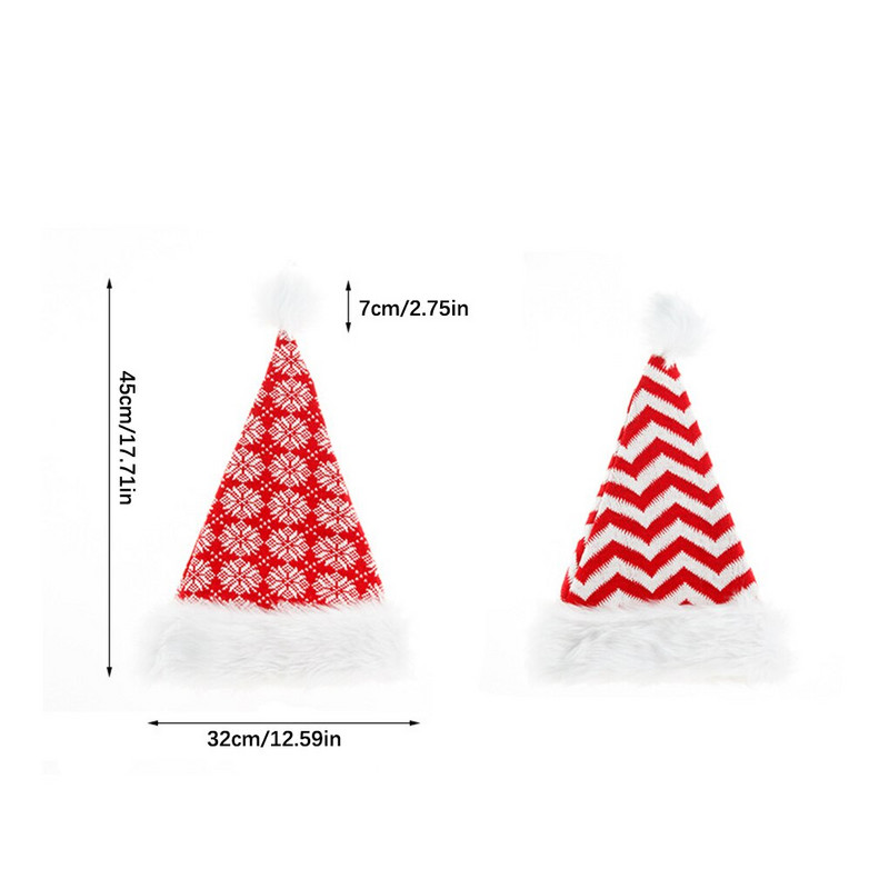 Božićna kapa Prekrasan jednostavan stil Festivalska pokrivala za glavu Odrasla djeca Djed Mraz Kape Dress Ukrasi Potrepštine za zabavu
