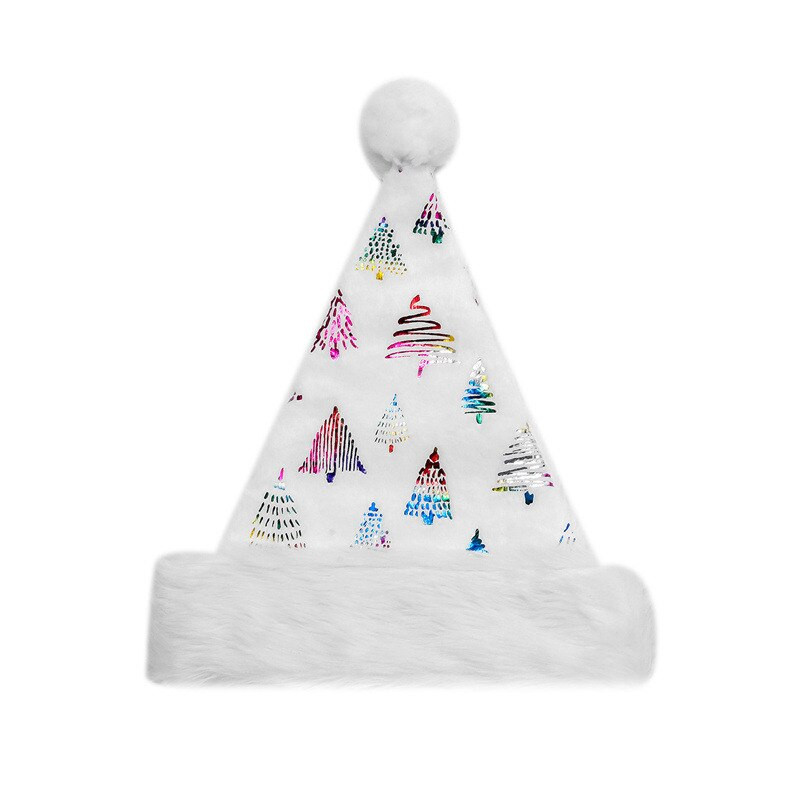 Valge pehme plüüsist jõulumüts Peo Lumehelves Jõuluvana Mütsid Valged Jõulukaunistus Müts Uusaasta Sisustus Pühade Peotarbed