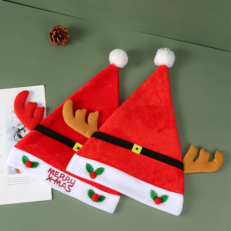 Božićni šešir od roga koji pjeva i pleše Božićni šešir Šešir za odrasle Zimski topli dodaci Božićni šešir od roga Potrepštine za zabavu