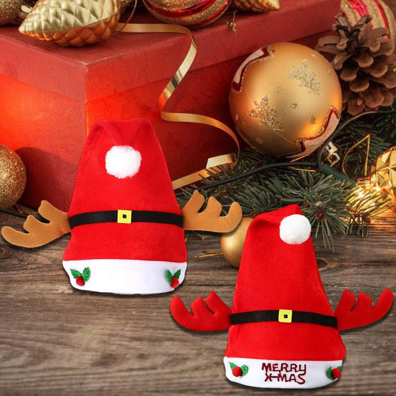 Božićni šešir od roga koji pjeva i pleše Božićni šešir Šešir za odrasle Zimski topli dodaci Božićni šešir od roga Potrepštine za zabavu