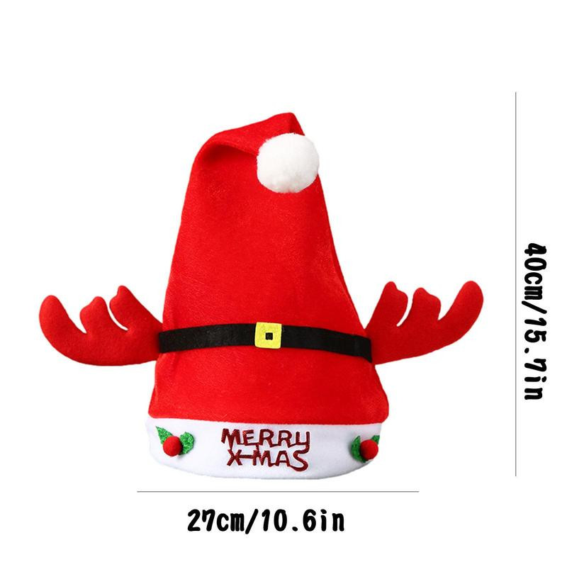 Božićni šešir od roga koji pjeva i pleše Božićni šešir Šešir za odrasle Zimski topli dodaci Božićni šešir od roga Potrepštine za zabavu