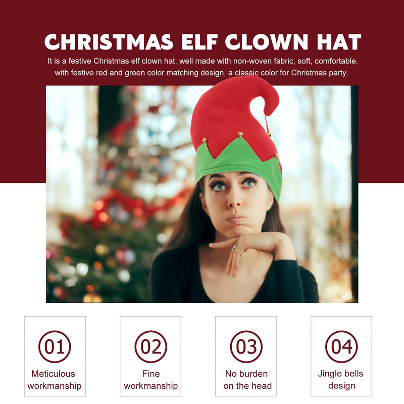 Kapa Božićni party Kostim vilenjaka Djeda Mraza Festivalska kapa Šljokice Blagdanska kapa Traka za glavu Dječji šeširi