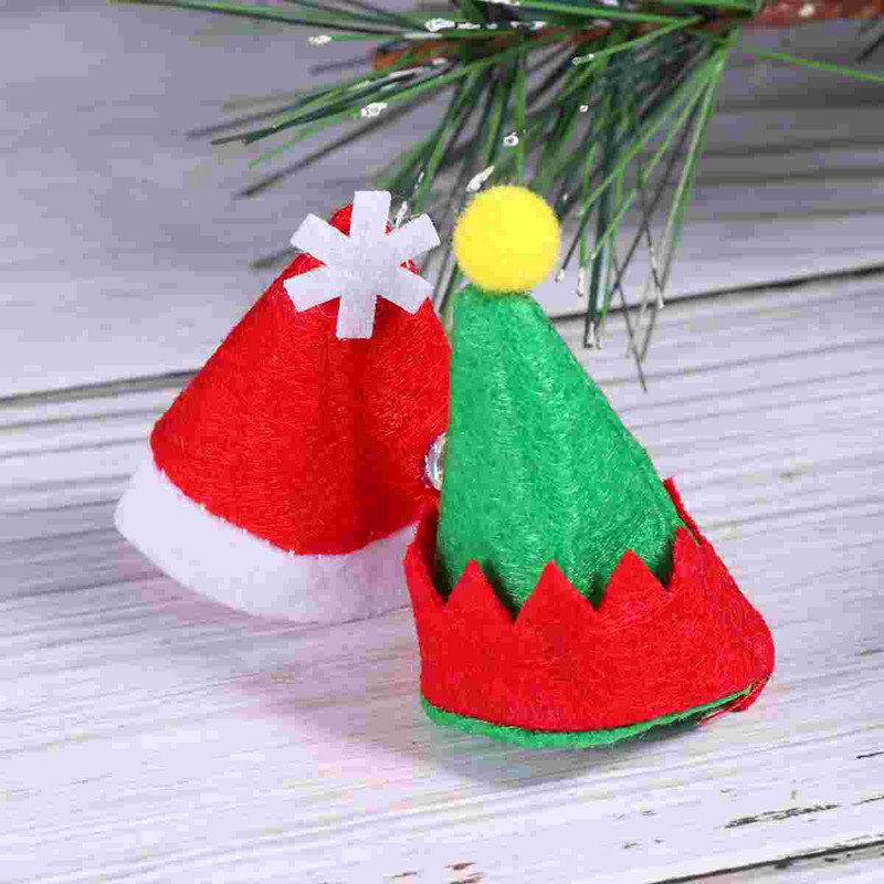 12 komada božićnih ukrasa za boce Božićni poklopac za bocu Blagdanska lizalica Šešir Djeda Mraza Poklopac za bocu