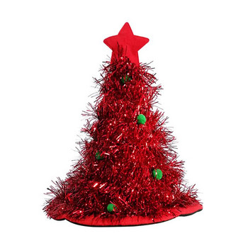 Χριστουγεννιάτικο καπέλο Χριστουγεννιάτικο γκλίτερ για πάρτι Χριστουγεννιάτικο καπέλο Γυαλιστερό χριστουγεννιάτικο καπέλο πράσινο χριστουγεννιάτικο δέντρο για ενήλικες και παιδικό φόρεμα