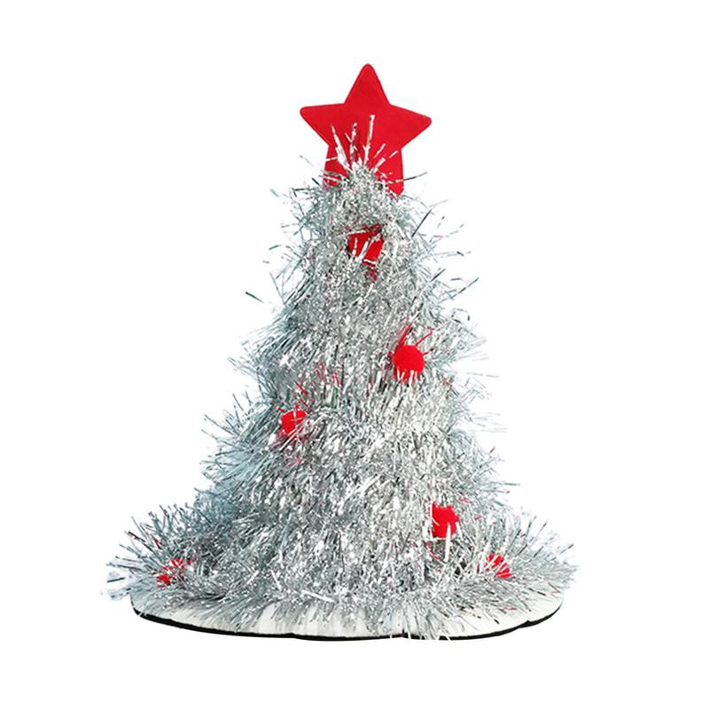 Pălărie de Crăciun Pălărie de Crăciun cu sclipici pentru petrecere Pălărie de Crăciun Pălărie strălucitoare pentru pom de Crăciun Rochie verde pentru adulți și copii