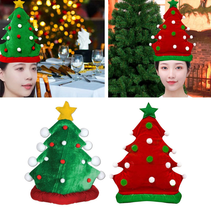 Pom de Crăciun Pălărie Prop Crăciun Decor Accesorii pentru Costume Femei Bărbați Crăciun pentru Cosplay Rochie Halloween Bal de spectacol