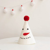 Coroana de Crăciun La mulți ani Pălărie de Crăciun Fericit Roșu Verde Închis Maro Ren