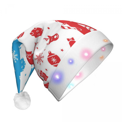 Sretan Božić Uzorak 163 Božićni šeširi Elk Home Print Sretna Nova godina Božićni ukrasi