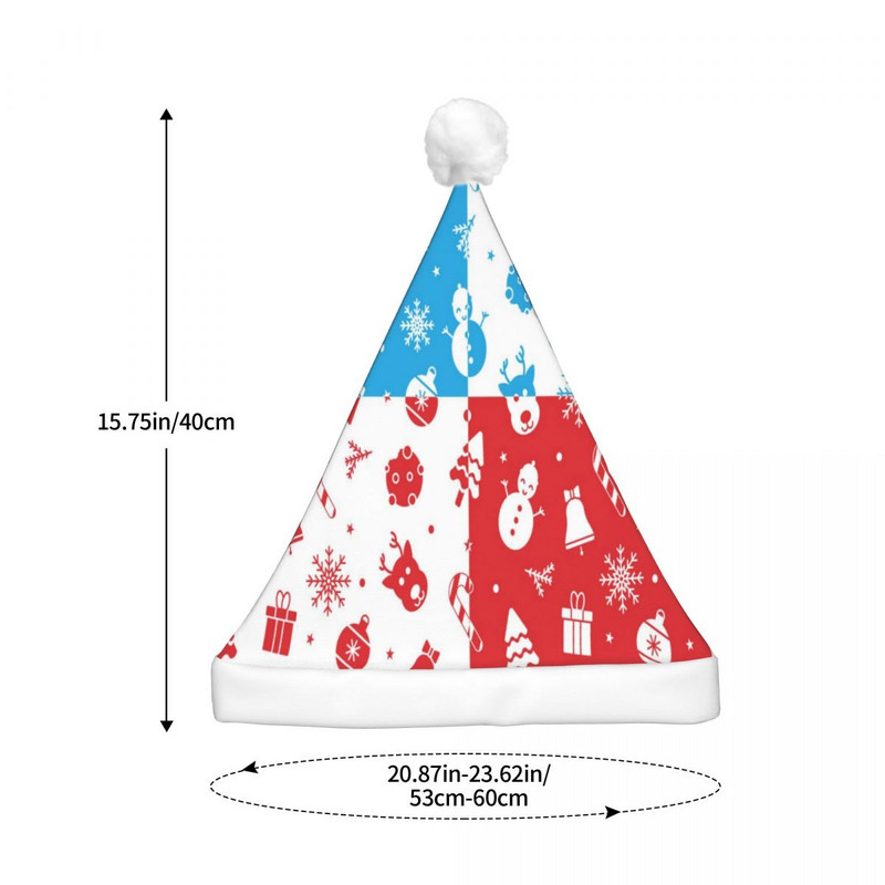 Sretan Božić Uzorak 163 Božićni šeširi Elk Home Print Sretna Nova godina Božićni ukrasi